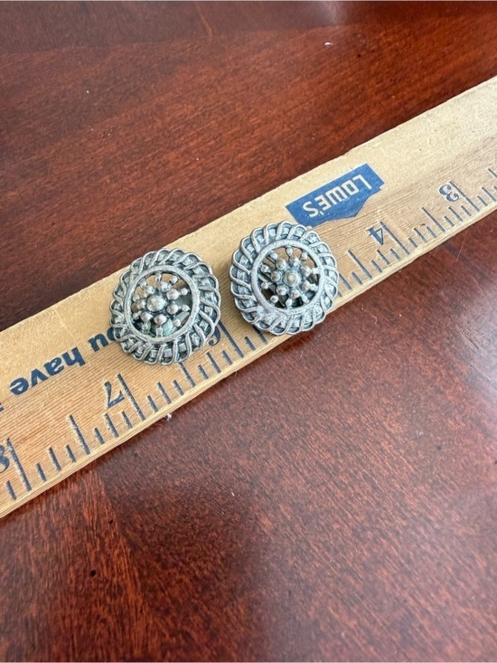 Vintage Silver Tone ClipOn Earrings
